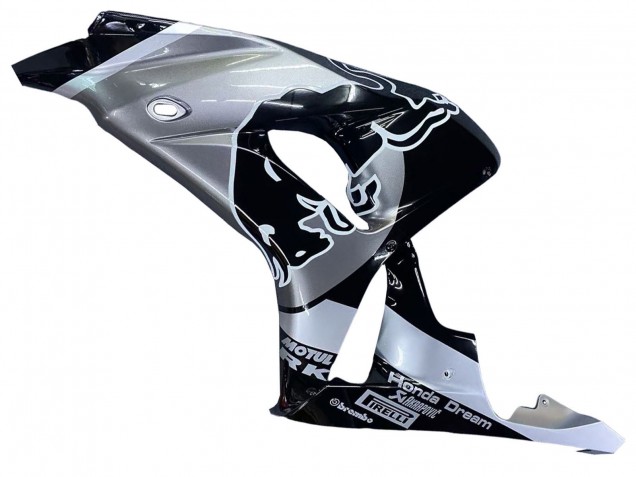 Comprare Carena Moto Honda CBR1000RR 2006-2007 - Argento Nero Lucido Red Bull