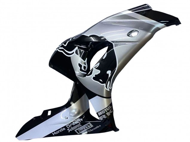 Comprare Carena Moto Honda CBR1000RR 2006-2007 - Argento Nero Lucido Red Bull