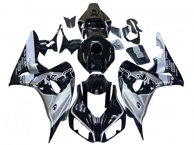 Comprare Carena Moto Honda CBR1000RR 2006-2007 - Argento Nero Lucido Red Bull