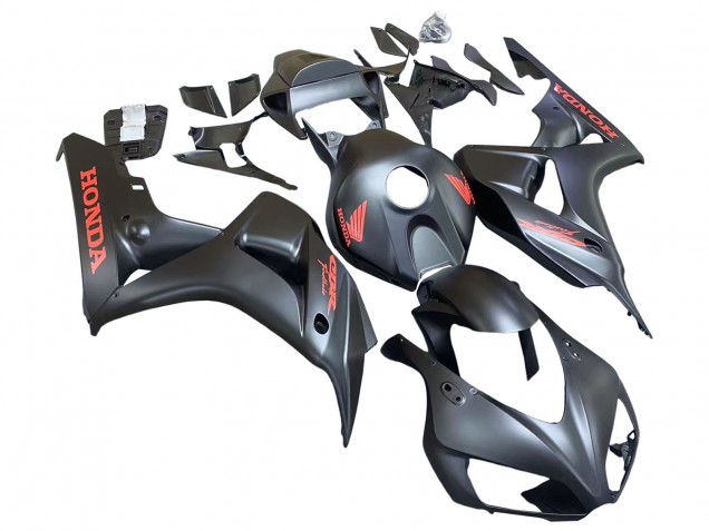 Comprare Carena Moto Honda CBR1000RR 2006-2007 - Nero Opaco Rosso Decals