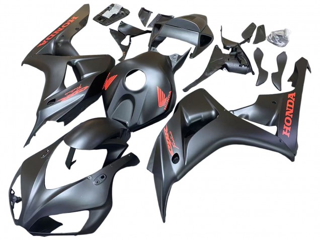 Comprare Carena Moto Honda CBR1000RR 2006-2007 - Nero Opaco Rosso Decals