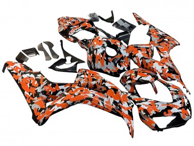 Comprare Carena Moto Honda CBR1000RR 2006-2007 - Nero Arancia Argento Camouflage