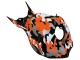 Comprare Carena Moto Honda CBR1000RR 2006-2007 - Nero Arancia Argento Camouflage