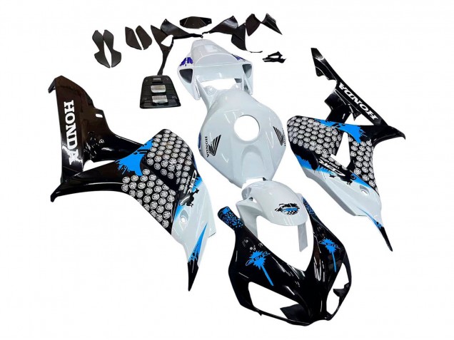 Comprare Carena Moto Honda CBR1000RR 2006-2007 - Bianco Blu Nero Lucido