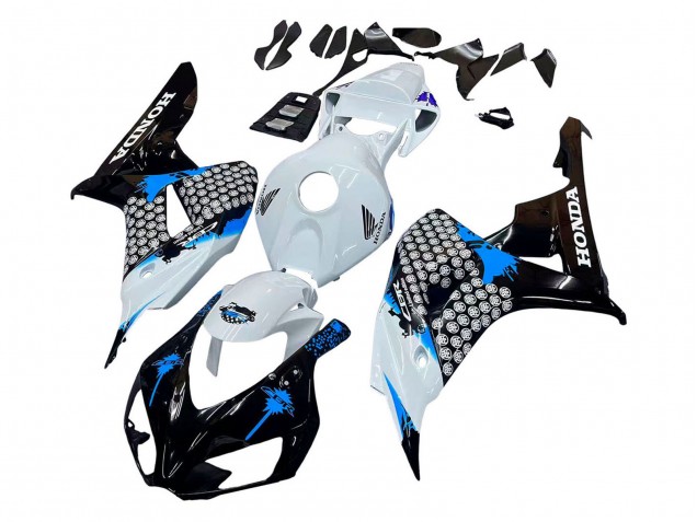 Comprare Carena Moto Honda CBR1000RR 2006-2007 - Bianco Blu Nero Lucido