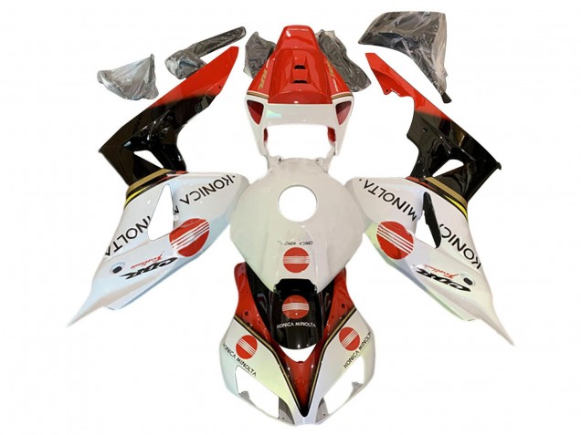 Comprare Carena Moto Honda CBR1000RR 2006-2007 - Bianco Rosso Nero Lucido Konica Minolta