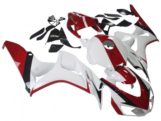 Comprare Kit Carena Moto Honda CBR1000RR 2006-2007 - Bianco Rosso Nero Lucido