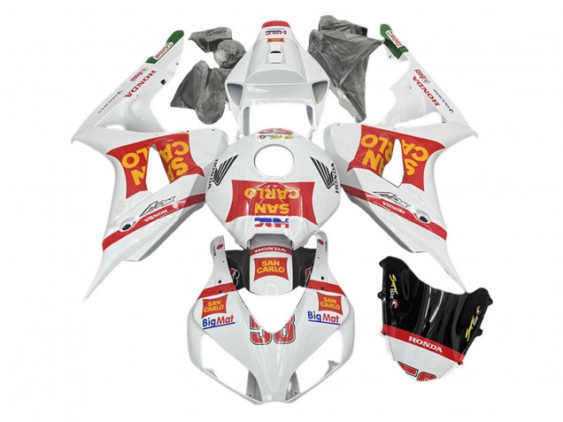 Comprare Carena Moto Honda CBR1000RR 2006-2007 - Bianco Rosso San Carlo