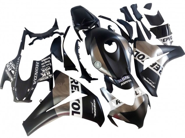 Comprare Carena Moto Honda CBR1000RR 2008-2011 - Argento Nero Opaco Repsol