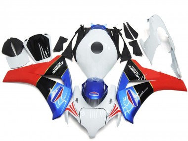 Comprare Carena Moto Honda CBR1000RR 2008-2011 - Bianco Blu Rosso Nero Lucido
