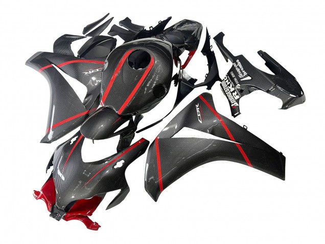 Comprare Carena Moto Honda CBR1000RR 2008-2011 - Nero Fibra di Carbonio Rosso