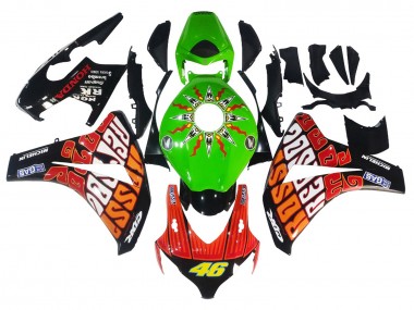 Comprare Carena Moto Honda CBR1000RR 2008-2011 - Verde Arancia Nero Lucido Rossi Michelin 46