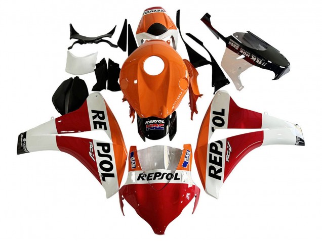Comprare Carena Moto Honda CBR1000RR 2008-2011 - Arancia Bianco Rosso Nero Lucido Repsol HRC