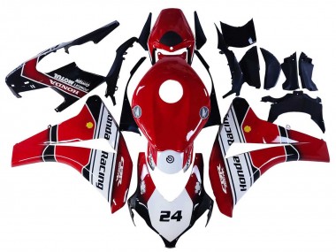 Comprare Carena Moto Honda CBR1000RR 2008-2011 - Bianco Rosso Nero Lucido Corsa 24