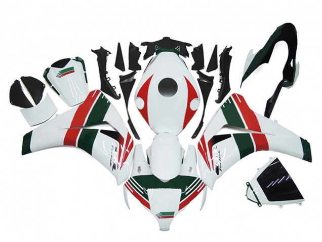 Comprare Carena Moto Honda CBR1000RR 2008-2011 - Bianco Rosso Verde Scuro