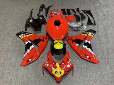 Comprare Carena Moto Honda CBR1000RR 2008-2011 - Rosso Giallo Nero Lucido Squalo