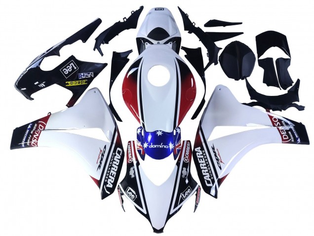 Comprare Carena Moto Honda CBR1000RR 2008-2011 - Bianco Rosso Blu Nero Stella Lee Carrera