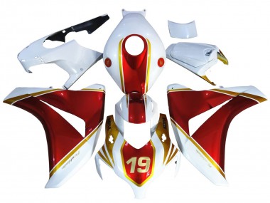 Comprare Carena Moto Honda CBR1000RR 2008-2011 - Bianco Rosso Oro 19