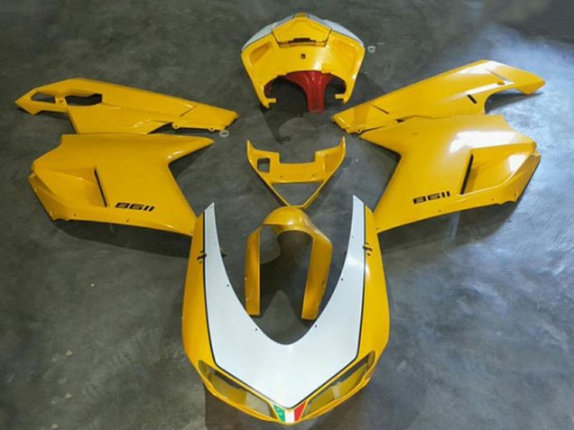 Comprare Carena Moto Kawasaki EX250 2008-2012 - Bianco Giallo