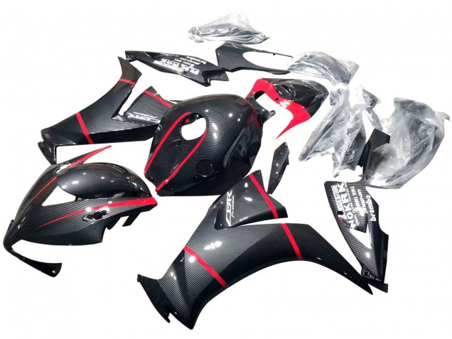 Comprare Carena Moto Honda CBR1000RR 2012-2016 - Nero Fibra di Carbonio Rosso