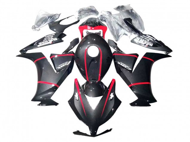 Comprare Carena Moto Honda CBR1000RR 2012-2016 - Nero Fibra di Carbonio Rosso