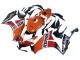 Comprare Carena Moto Honda CBR1000RR 2012-2016 - Arancia Bianco Rosso Repsol
