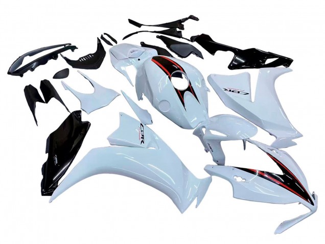 Comprare Carena Moto Honda CBR1000RR 2012-2016 - Bianco Nero Lucido