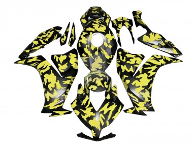 Comprare Carena Moto Honda CBR1000RR 2012-2016 - Giallo Grigio Nero Camouflage