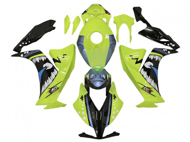 Comprare Carena Moto Honda CBR1000RR 2012-2016 - Verde Chiaro Blu Nero Lucido Squalo