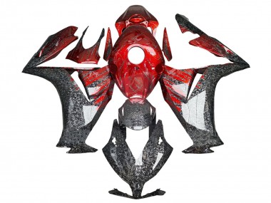 Comprare Carena Moto Honda CBR1000RR 2012-2016 - Rosso Nero Forgiato Fibra di Carbonio