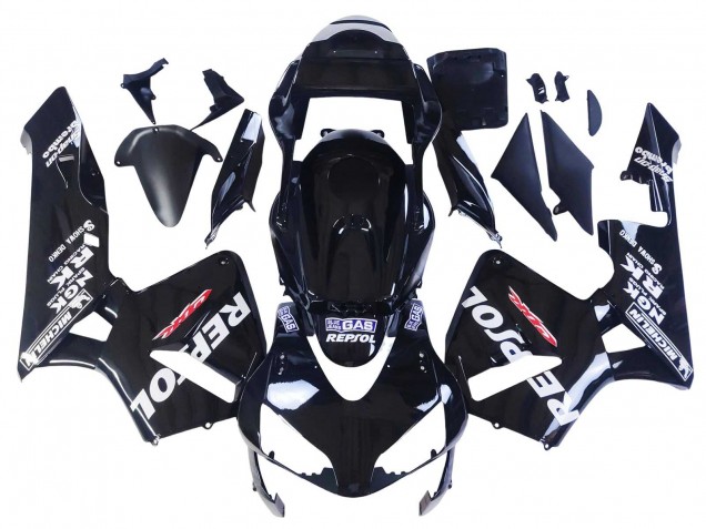 Comprare Carena Moto Honda CBR600RR 2003-2004 - Nero Lucido Bianco Repsol