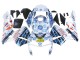 Comprare Carena Moto Honda CBR600RR 2003-2004 - Bianco Blu Rosso Nastro Azzurro 46
