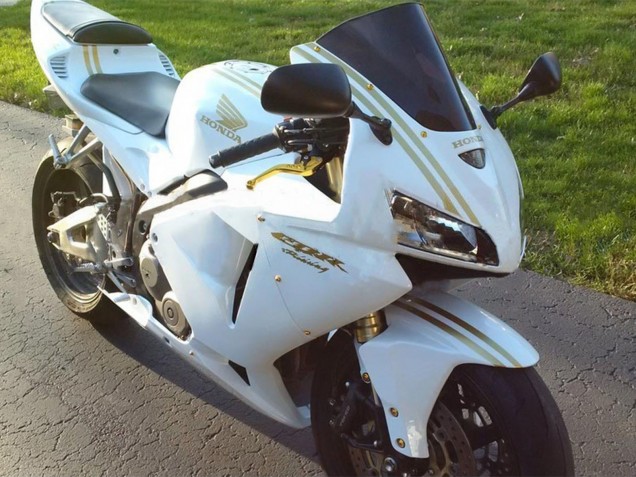 Comprare Carena Moto Honda CBR600RR 2005-2006 - Bianco Oro