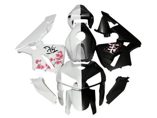 Comprare Carena Moto Honda CBR600RR 2005-2006 - Nero Bianco Fiore di Ciliegio