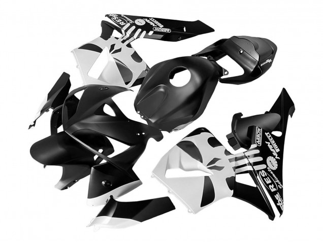 Comprare Kit Carena Moto ABS Honda CBR600RR 2005-2006 - Nero Bianco