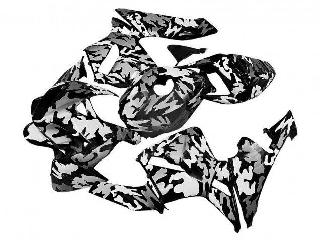 Comprare Carena Moto Honda CBR600RR 2005-2006 - Nero Bianco Grigio Camouflage