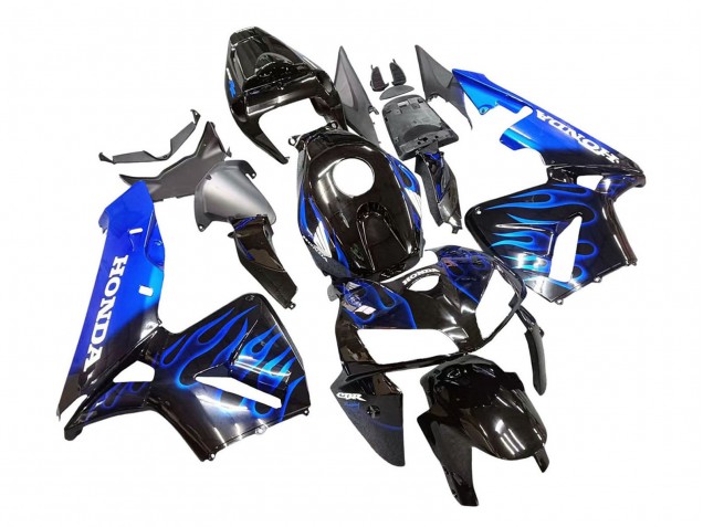 Comprare Carena Moto Honda CBR600RR 2005-2006 - Nero Lucido Blu Fiamma