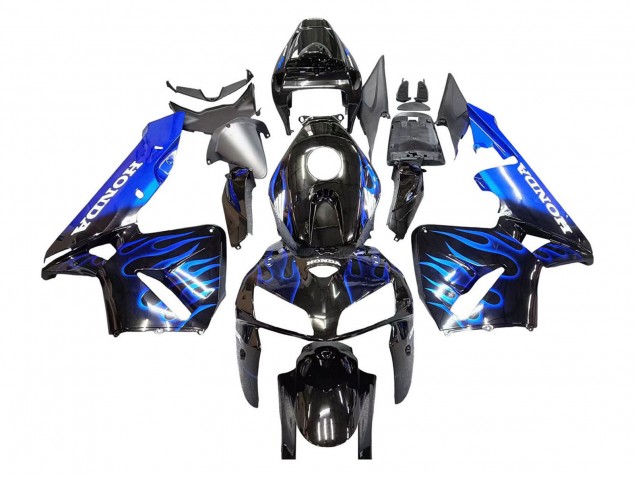 Comprare Carena Moto Honda CBR600RR 2005-2006 - Nero Lucido Blu Fiamma