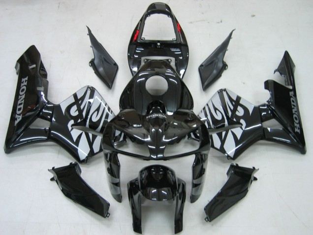 Comprare Carena Moto Honda CBR600RR 2005-2006 - Nero Lucido Grigio Fiamma