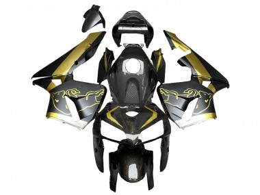 Comprare Carena Moto Honda CBR600RR 2005-2006 - Nero Oro Fibra di Carbonio