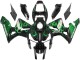 Comprare Carena Moto Honda CBR600RR 2005-2006 - Nero Lucido Verde Fiamma