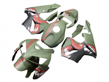Comprare Carena Moto Honda CBR600RR 2005-2006 - Verde Rosso Squalo