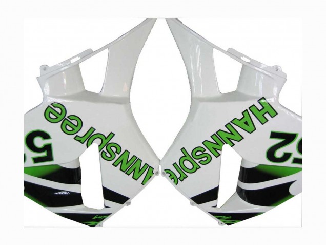 Comprare Carena Moto Honda CBR600RR 2005-2006 - Verde Bianco Nero Hannspree 52