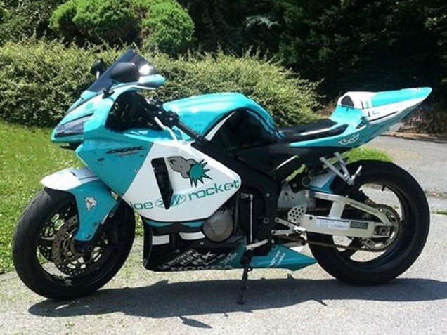 Comprare Carena Moto Honda CBR600RR 2005-2006 - Verde Chiaro Bianco Nero Lucido Joe Rocket