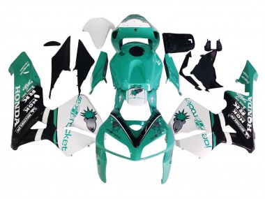 Comprare Carena Moto Honda CBR600RR 2005-2006 - Verde Chiaro Bianco Nero Lucido Joe Rocket