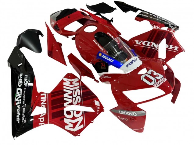 Comprare Carena Moto Honda CBR600RR 2005-2006 - Rosso Nero Valsir 03