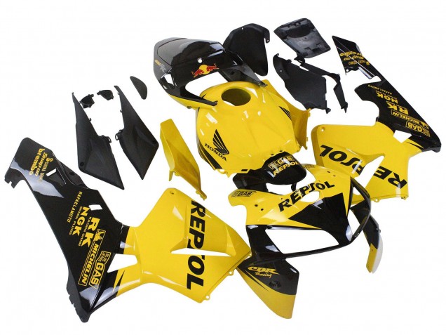 Comprare Carena Moto Honda CBR600RR 2005-2006 - Giallo Nero Repsol
