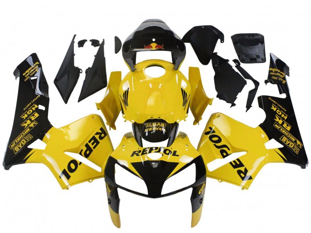 Comprare Carena Moto Honda CBR600RR 2005-2006 - Giallo Nero Repsol