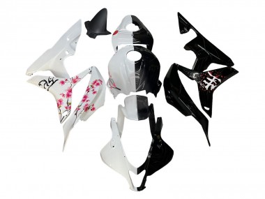 Comprare Carena Moto Honda CBR600RR 2007-2008 - Bianco Fiore di Ciliegio Nero Lucido Diviso