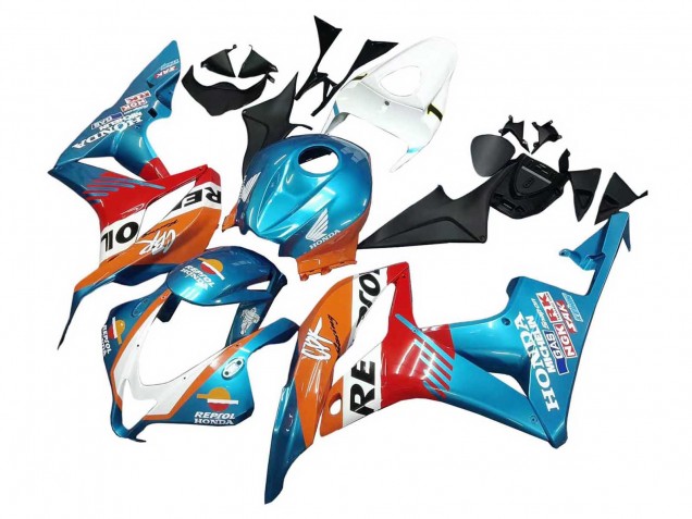 Comprare Carena Moto Honda CBR600RR 2007-2008 - Arancia Bianco Rosso Blu Repsol